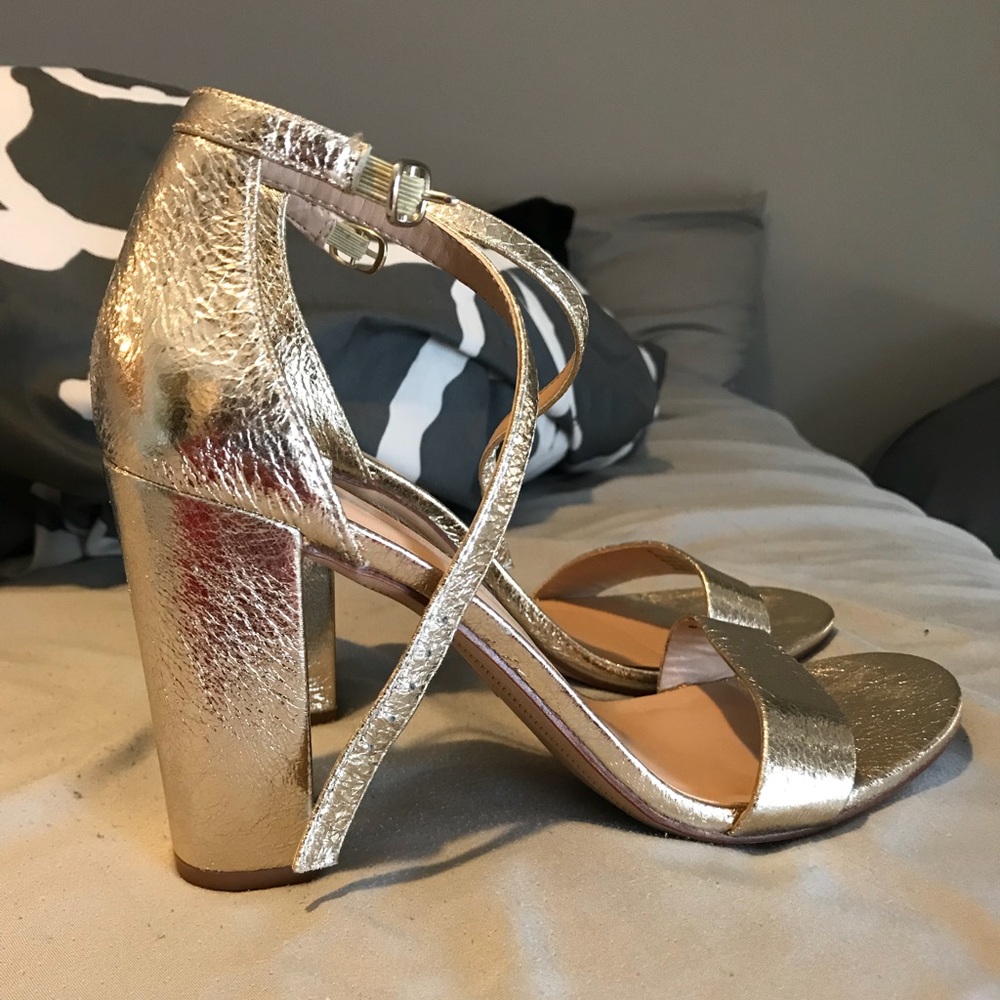 gold heels